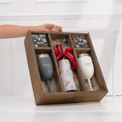 Image of Christmas woodbox duo