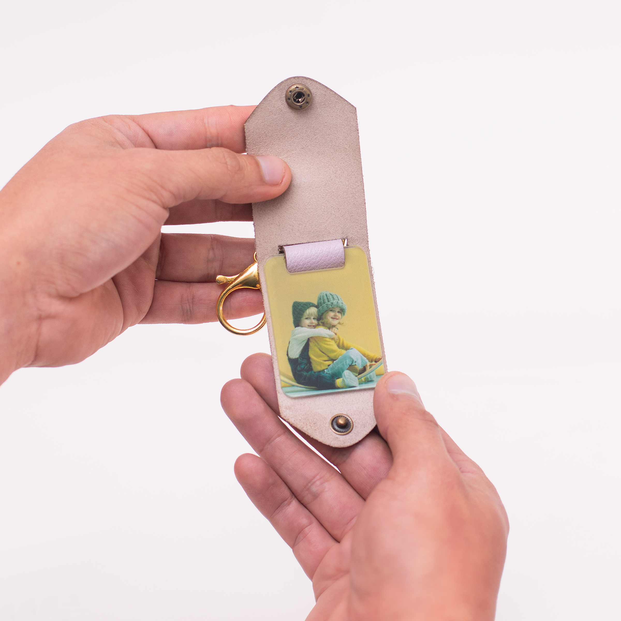 Image of Leather keychain Mom