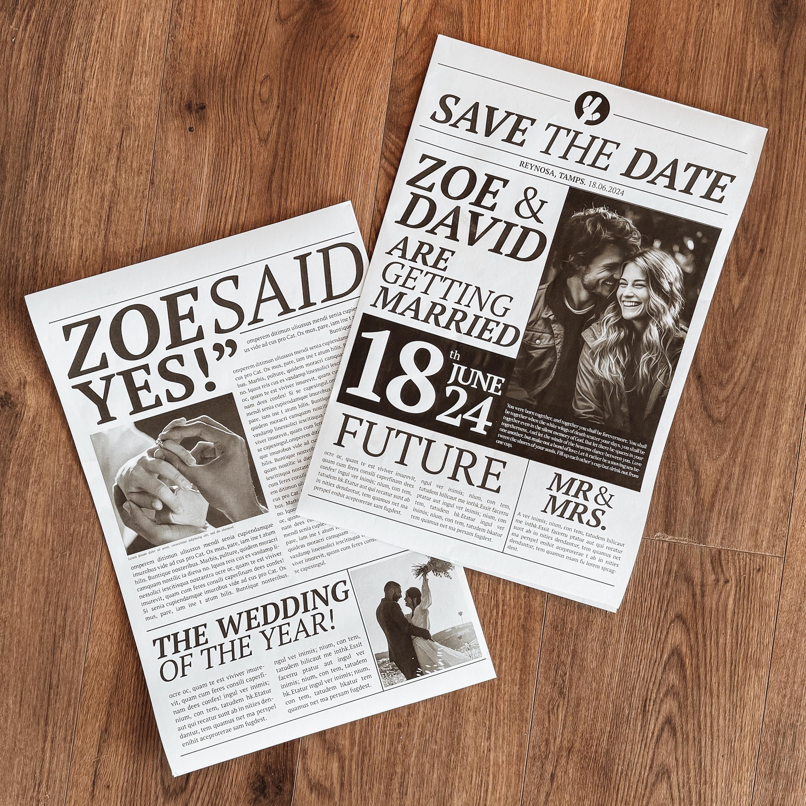 Periódico Save the Date