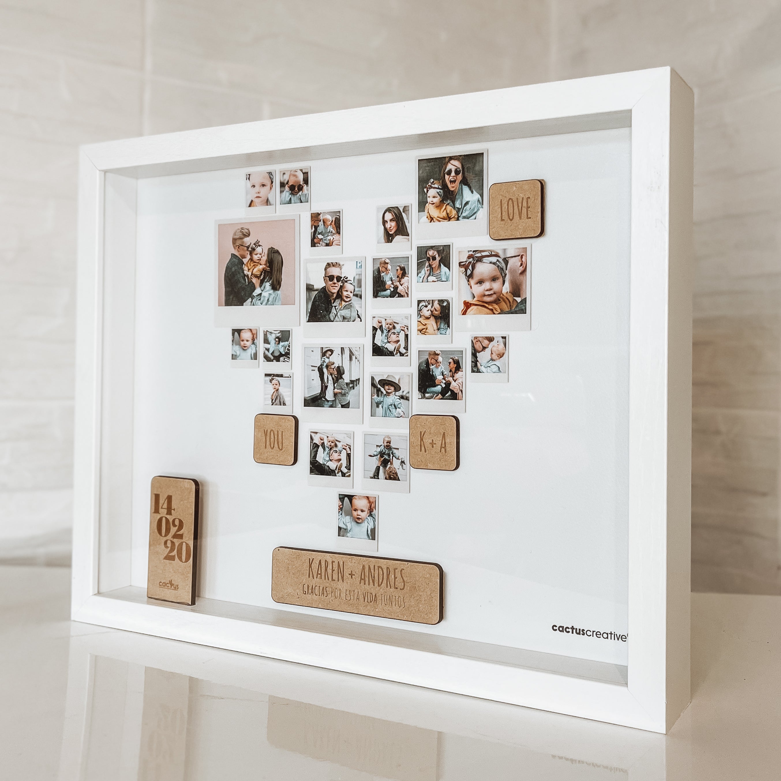 Image of Shadowbox Heart Polaroid